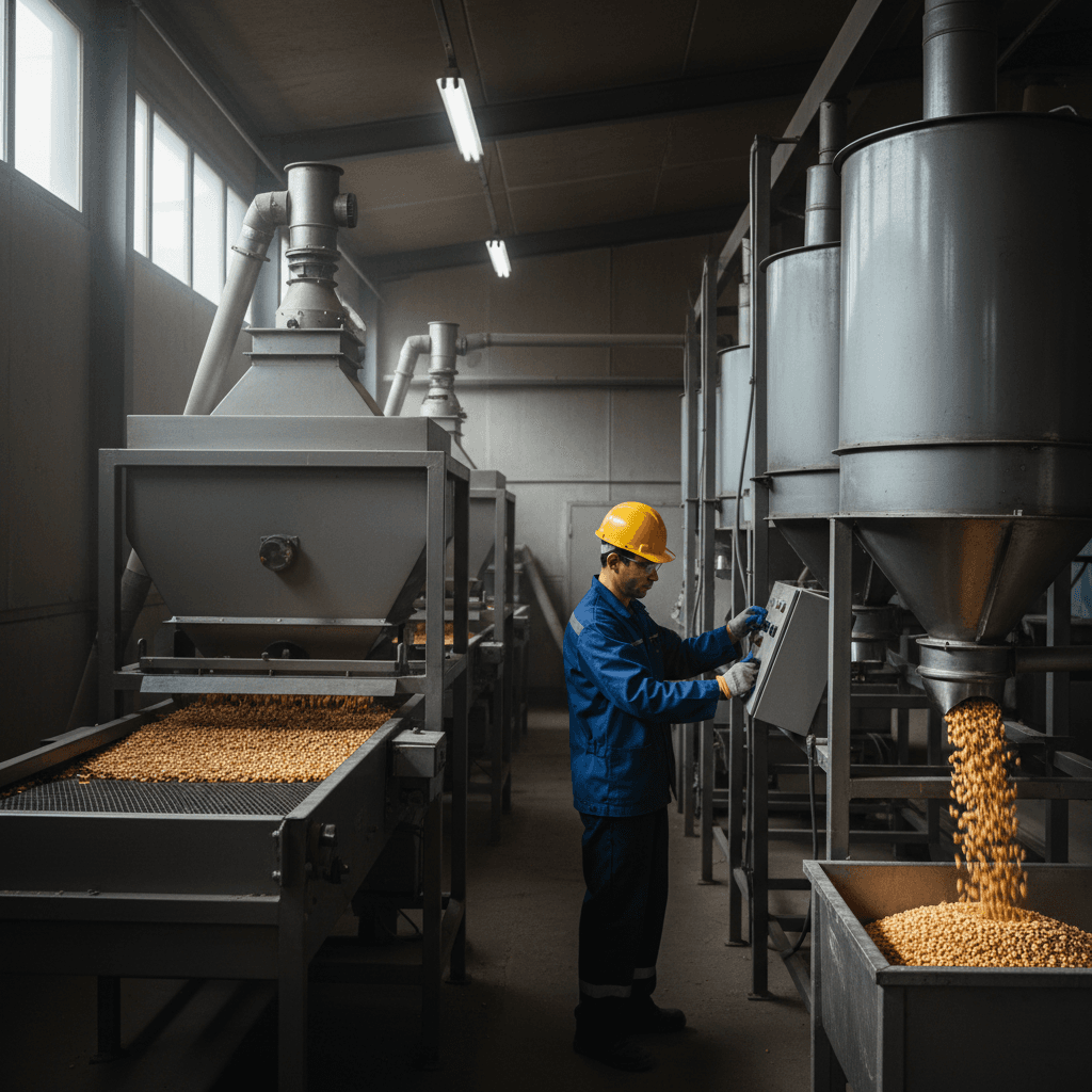 Macadamia processing facility operations