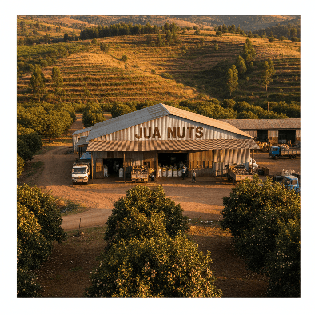 Jua Nuts facility exterior in Kenya